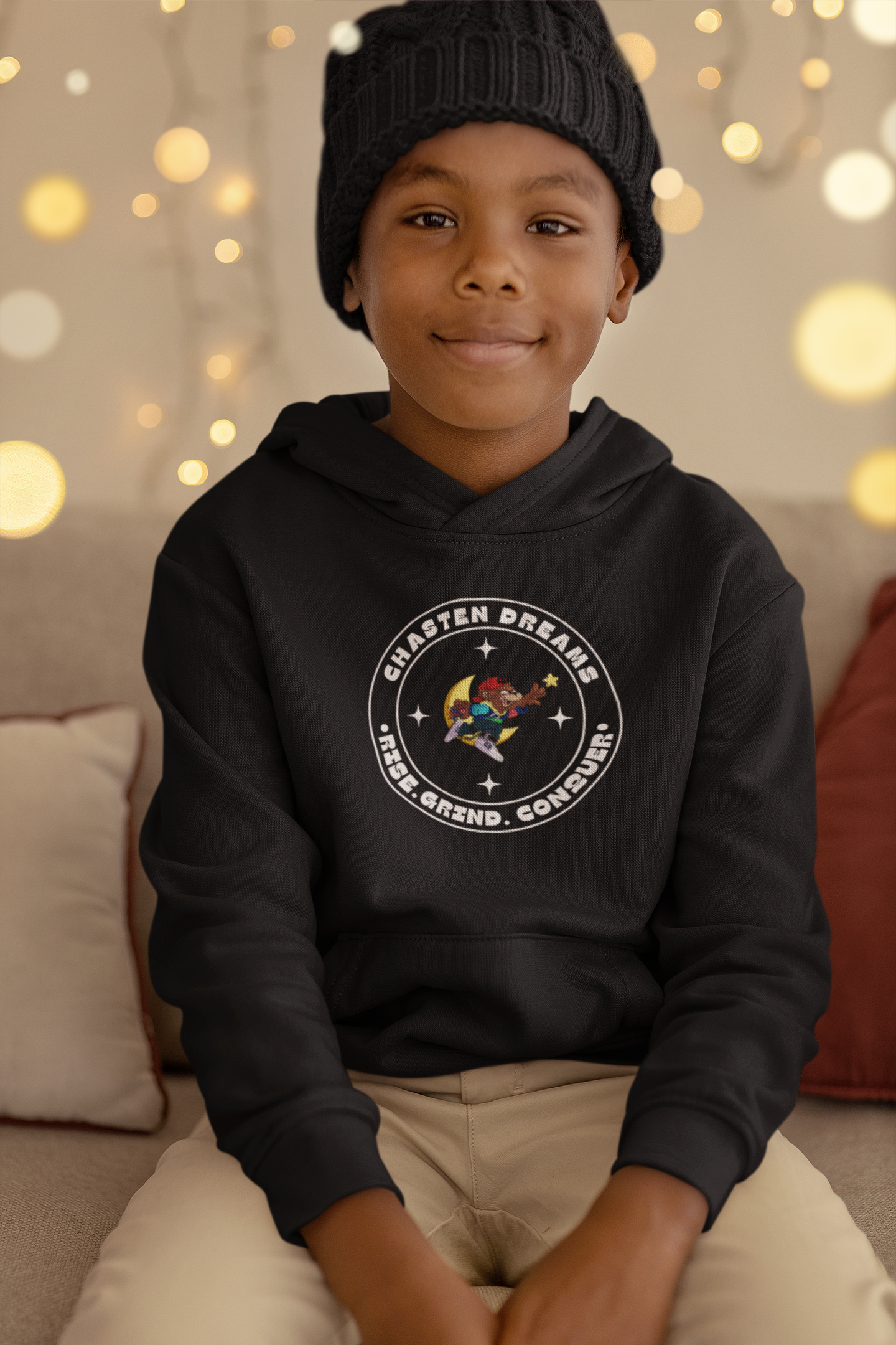 Long Sleeve-Hoodie(RiseGrindConquer™)