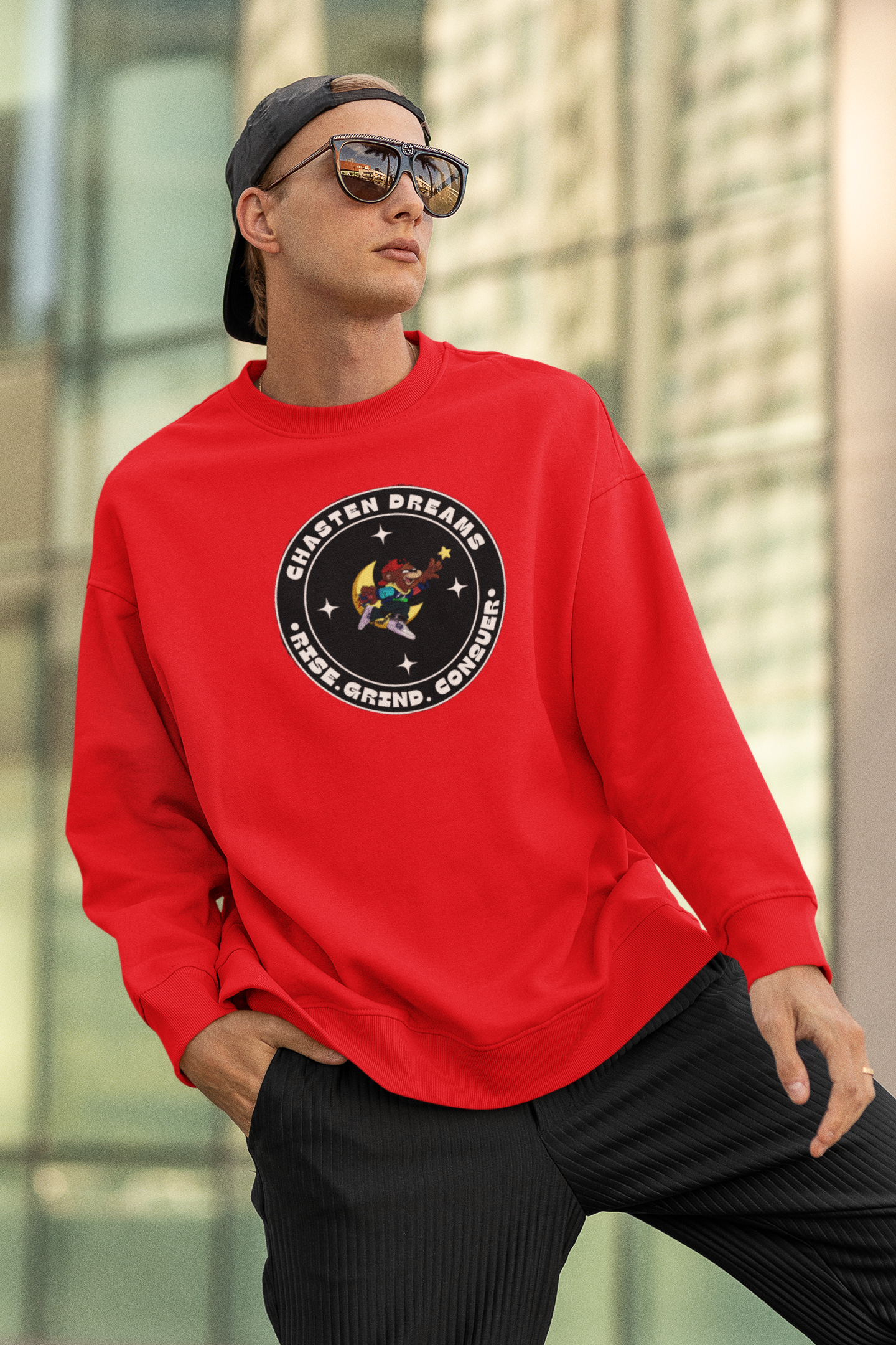 Long Sleeve-Sweatshirt(RiseGrindConquer™)
