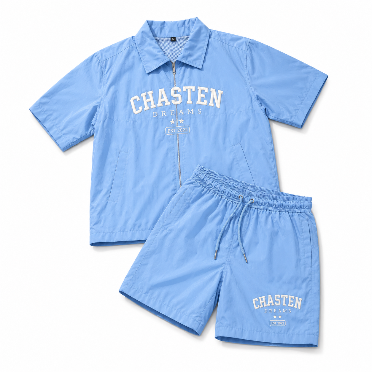 Chasten Dreams Embroidered Nylon Set