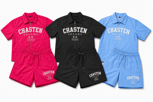 Chasten Dreams Embroidered Nylon Set