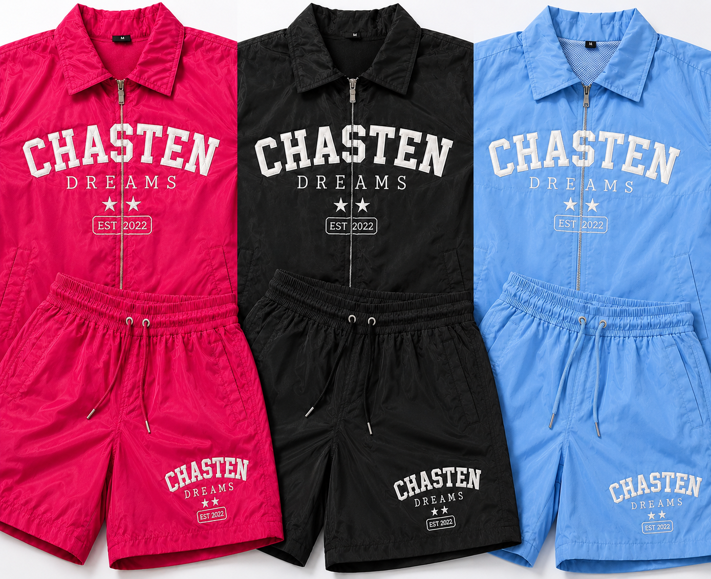 Chasten Dreams Embroidered Nylon Set