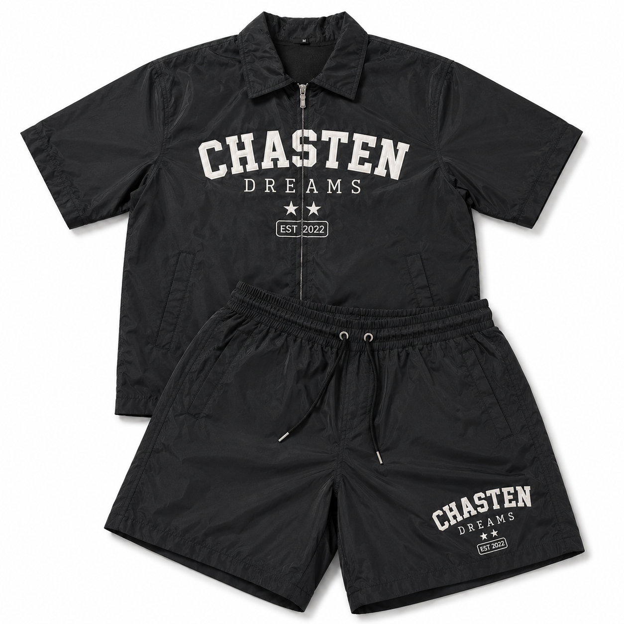 Chasten Dreams Embroidered Nylon Set