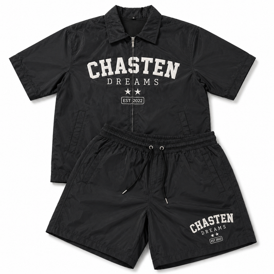 Chasten Dreams Embroidered Nylon Set